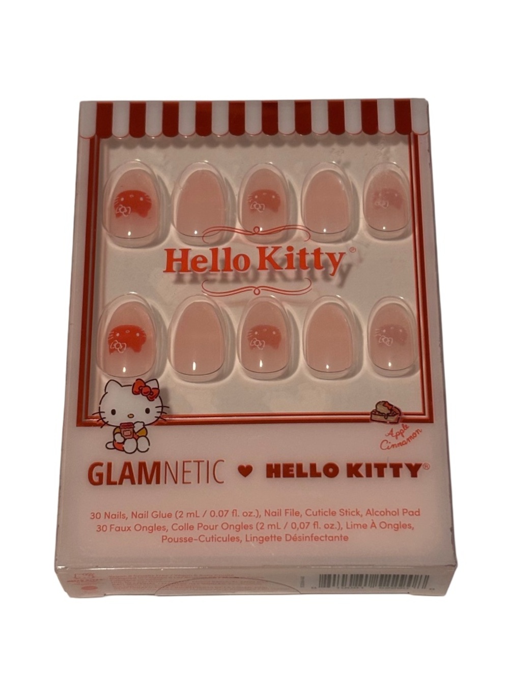 Glamnetic x Hello Kitty Press On Nails in Apple Cinnamon NIP